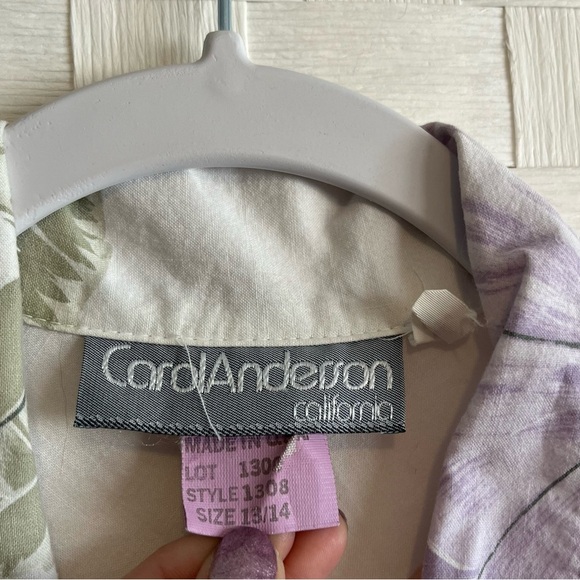 Vintage Carol Anderson Women’s Pastel Floral Button Front Midi Dress Size 13 - Picture 3 of 14